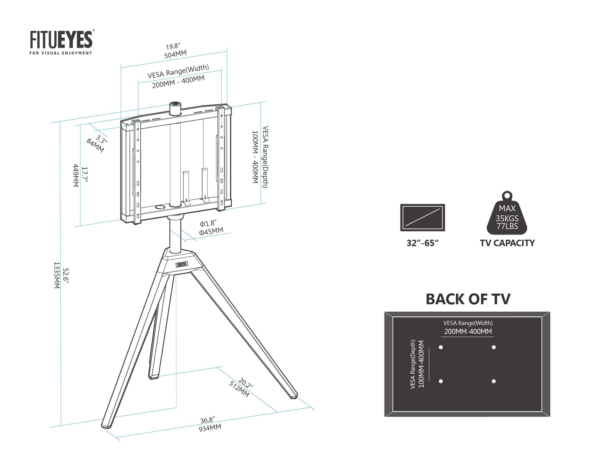 Picasso TV Easel for 43"-65" QLED & The Frame TVs  Samsung