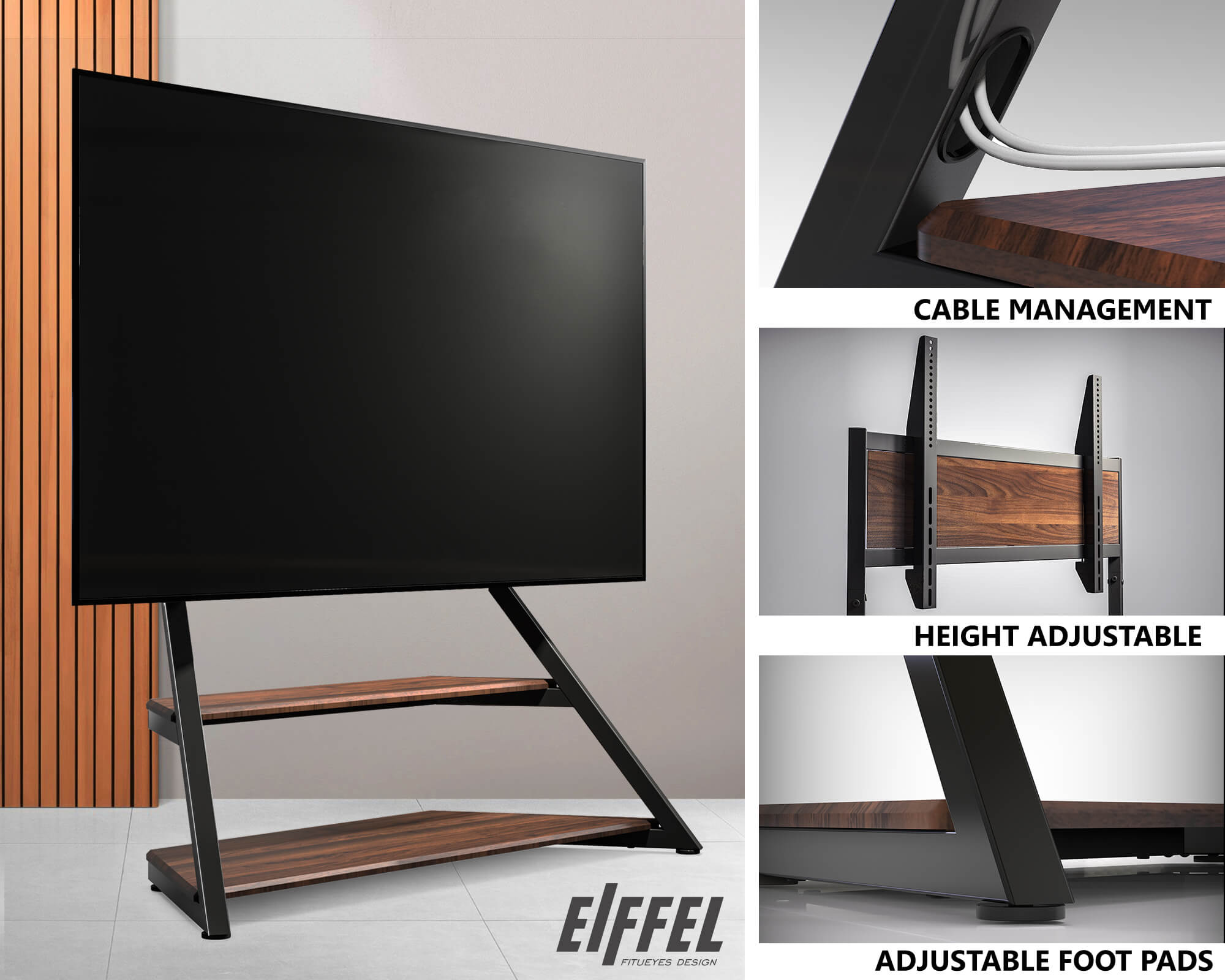 Floor TV Stand Eiffel Series 75-100 Inch